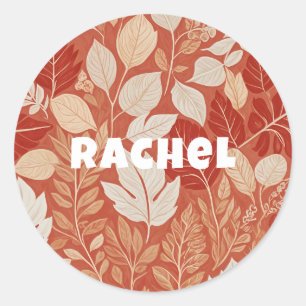 Fall Tapestry Classic Round Sticker