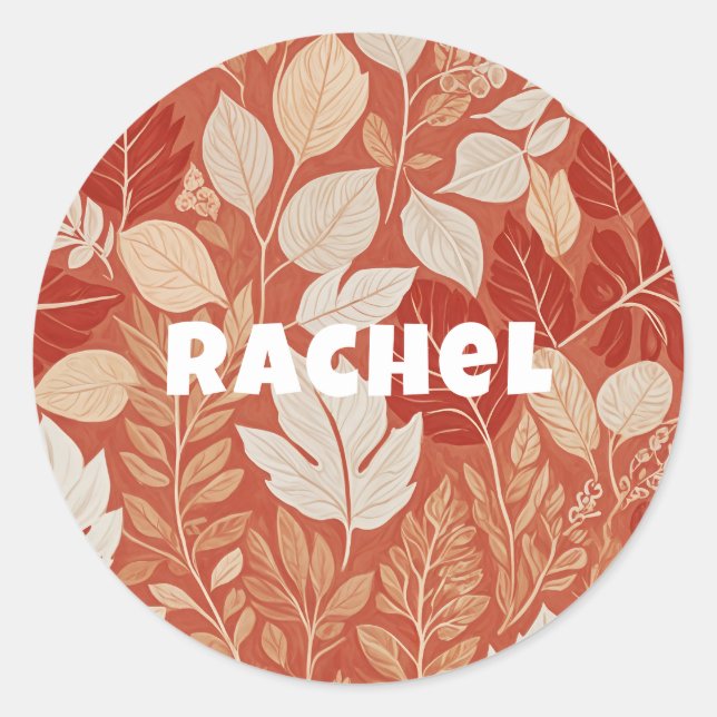 Fall Tapestry Classic Round Sticker (Front)