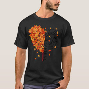 Fall Teacher Fall In Love With Learning Thanksgivi T-Shirt