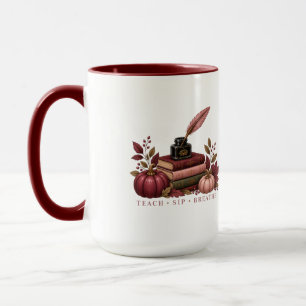 Fall Teacher Mug Dark Academia Mindful Teacher G