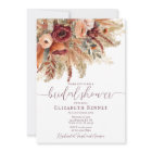 Fall Terracotta Florals Pampas Grass Bridal Shower
