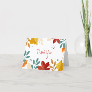 Fall Thank You Card 