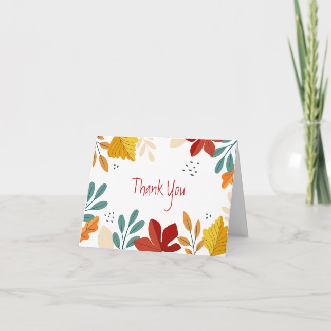 Fall Thank You Card  (Front)