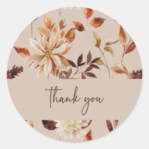 Fall Thank You Sticker