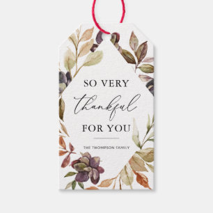 Fall Thankful For You Thanksgiving Friendsgiving Gift Tags