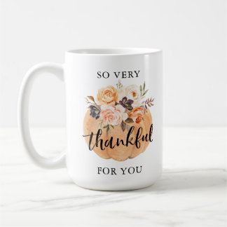 Fall Thankful for You Thanksgiving Gift Mug