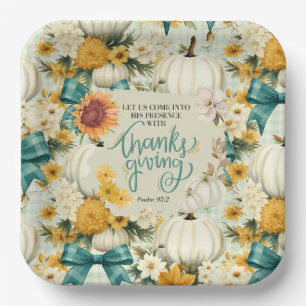 Fall Thanksgiving Country Style Paperplate Paper Plate