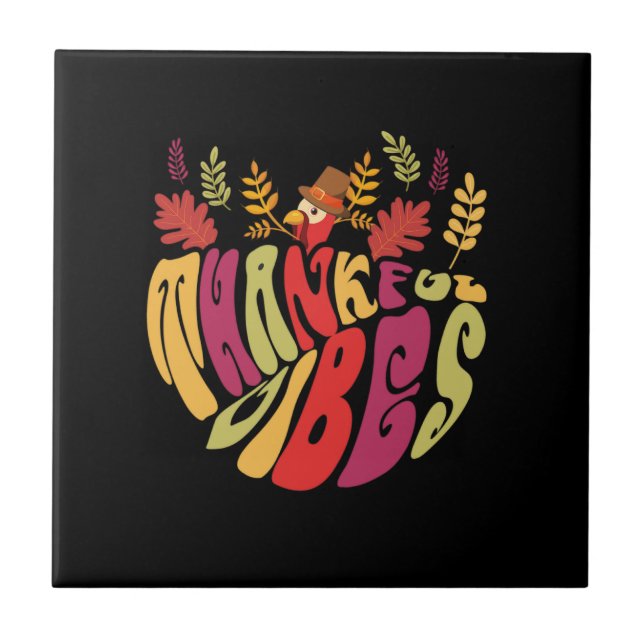 fall thanksgiving day specia tile (Front)