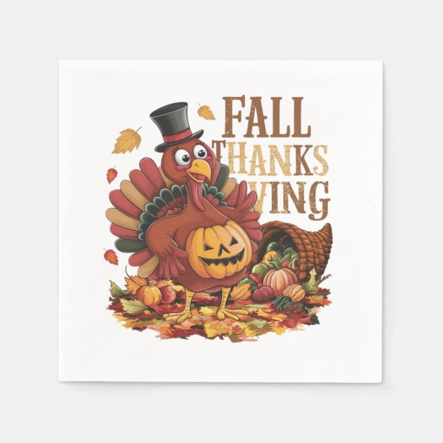 fALL THANKSGIVING Napkin (Front)