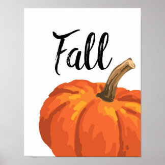 Fall - Thanksgiving - Pumpkin Poster
