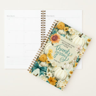 Fall Thanksgiving Themed Inspirational  Planner