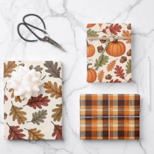 Fall Thanksgiving  Wrapping Paper Sheet