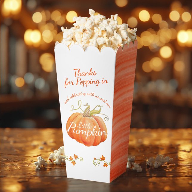 Fall-themed baby shower cute pumpkin  favour box (Creator Uploaded)