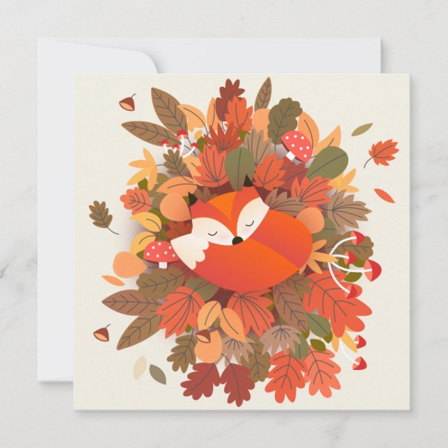 Fall Themed Holiday Card (Front)