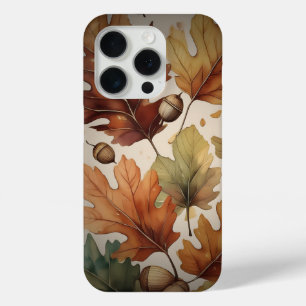 Fall themed leaves iPhone 15 pro case
