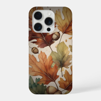 Fall themed leaves iPhone 15 pro case