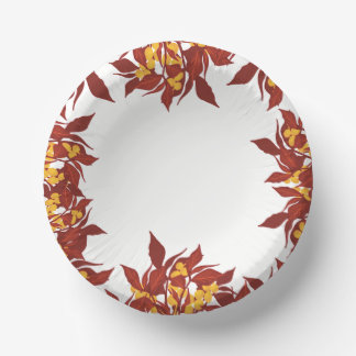 Fall themed paper bowls paper plate