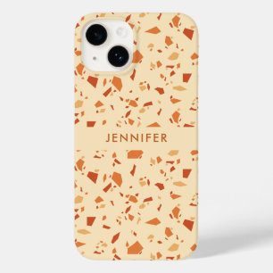 Fall Themed Terrazzo Pattern Personalised Case-Mate iPhone 14 Case