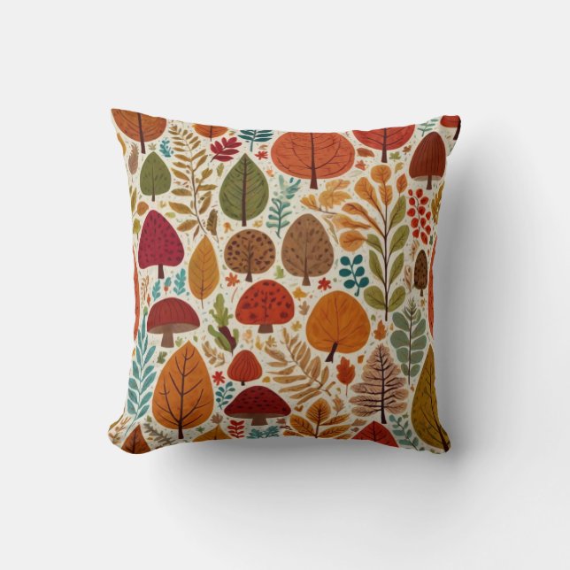 fall themed throw pillow (Front)