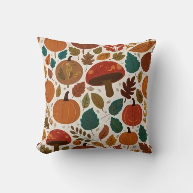 fall themed throw pillow (Front)