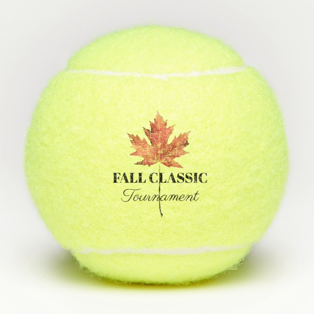 Fall Themed Tournament Tennis Balls (Front)