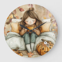 Fall Themed, Warm and Cosy Wall Clock