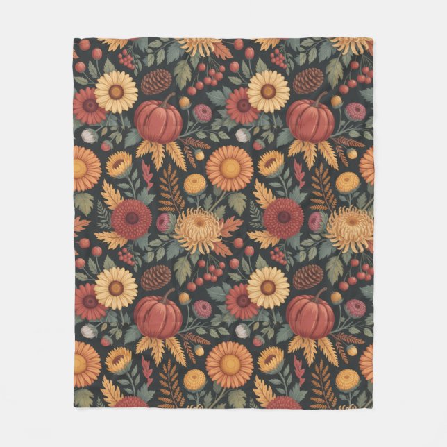 Fall Thoughtful Gift for Housewarming and New Home Fleece Blanket (Front)