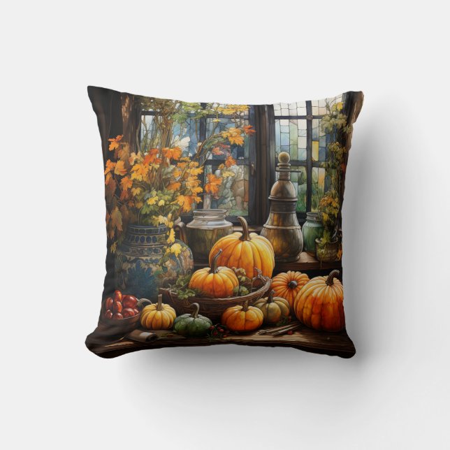 Fall Throw Pillow (Front)