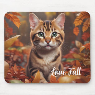 Fall Time Cat Mouse Mat
