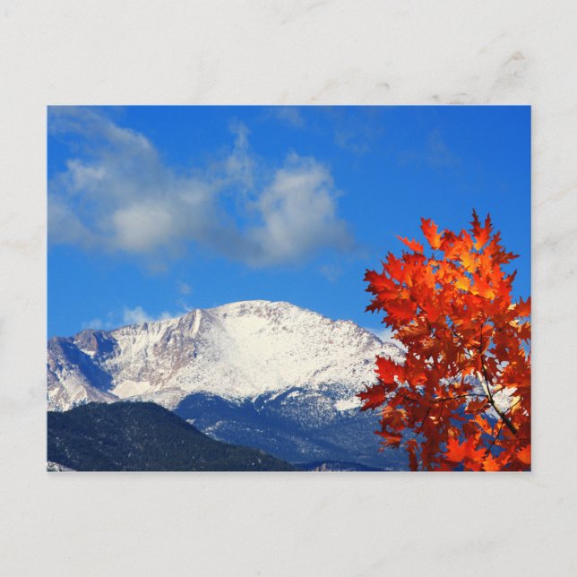 Fall Time in the Colourful Rocky Mountains Postcard (Front)