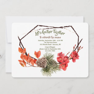 Fall Time of the Year Invitation