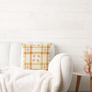 Fall Time Plaid Cushion