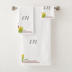 Fall Time Towel Set with Corner frame