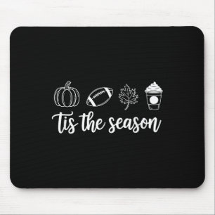 Fall Tis The Season Leaf Football Autumn Pumpkin S Mouse Mat