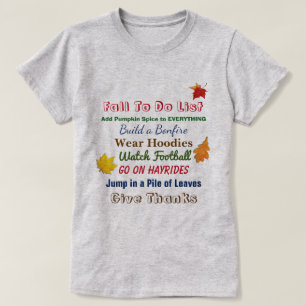 Fall To Do List Women's T-Shirt