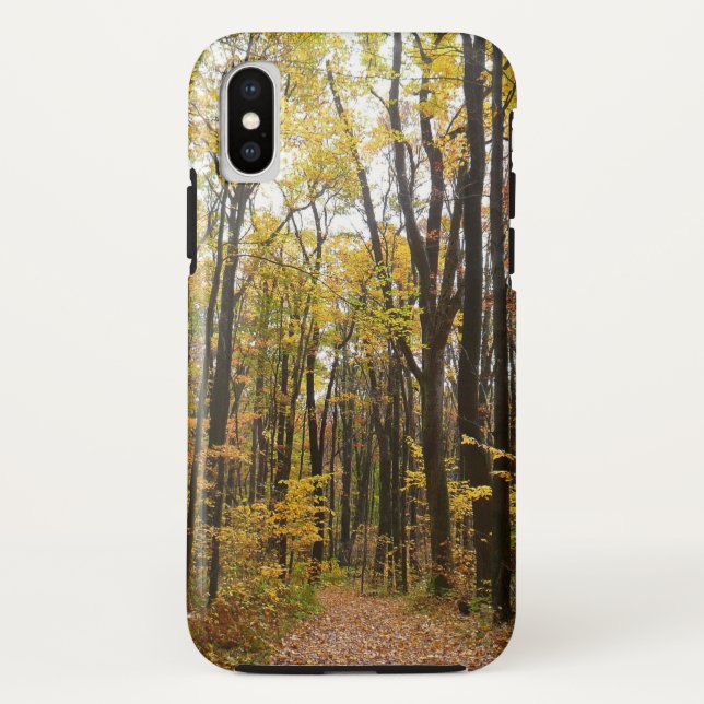 Fall Trail and Golden Leaves at Laurel Hill Park Case-Mate iPhone Case (Back)