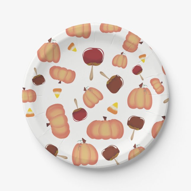 Fall Treats Paper Plate (Front)