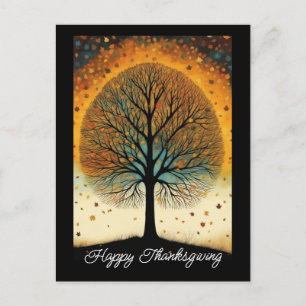 Fall Tree Fine Art Holiday Thanksgiving Postcard