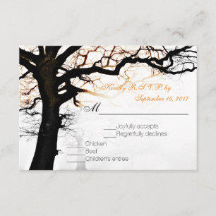 Fall Tree RSVP Card