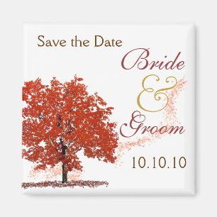Fall Tree Save-The-Date Magnet