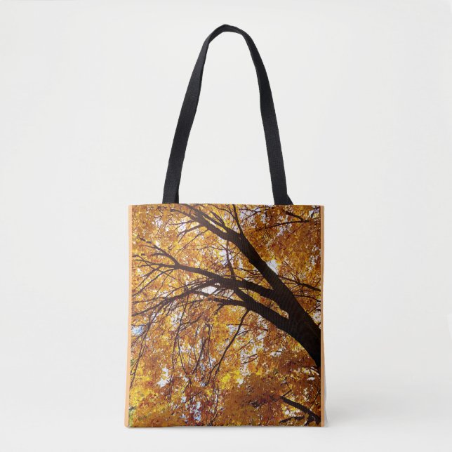 Fall Tree Shadows Tote Bag (Front)