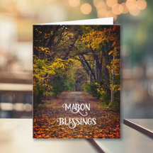 Fall Trees Autumn Equinox Mabon Blessings
