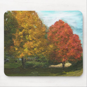 Fall Trees Mousepad
