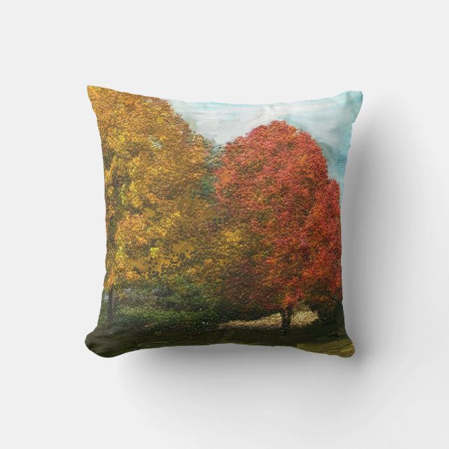 Fall Trees Pillow (Front)