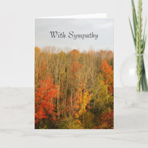 Fall Trees Sympathy Card