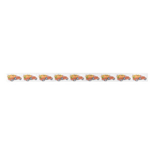 Fall Truck 1 Satin Ribbon