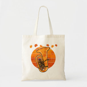 Fall Tuba Autumn Tubaist Brass Musician Tote Bag