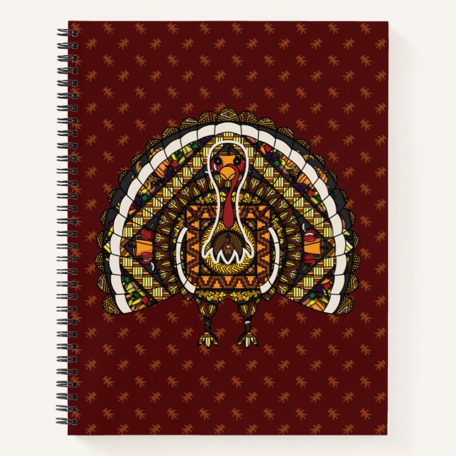 Fall Turkey Spiral Notebook (Front)