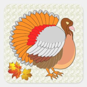 Fall Turkey  ~  Sticker