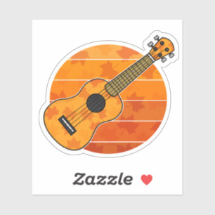 Fall Ukulele Uke Player Autumn Thanksgiving